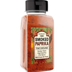 Unpretentious Smoked Paprika (2 Cups), Ground Spice Made from Dried Red Chile Peppers, Strong & Smoked Flavor