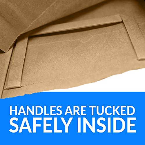 Reli. Kraft Paper Bags w/ Handles (100 Pcs, Bulk) (Large 10"x6.75"x12") Brown Paper To Go / Take Out / Restaurant / Bags with Handles, Shopping Bags, Retail Bags, Gift Bags; 25% larger than 10"x5"x13" - Image 6