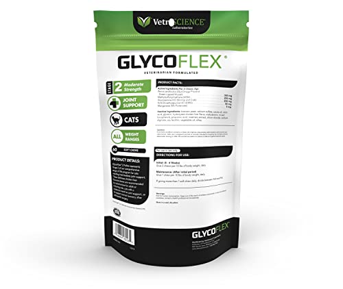 Vetriscience Glycoflex 2 Hip and Joint Supplement with Glucosamine for Cats, 60 Chews - Vet Formulated with MSM, DMG and Perna - Image 4