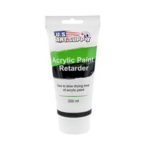 U.S. Art Supply Acrylic Retarder Acrylic Medium, 200ml Tube (6.7 Ounces) - Mixed with Color gives you longer Working Times