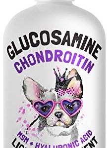 Liquid Glucosamine for Dogs Bacon Flavour with Chondroitin, MSM & Hyaluronic Acid K9 Supplement Hip and Joint Formula Advanced Mobility Joint Pain Relief Senior Advanced Supplement for All Breeds