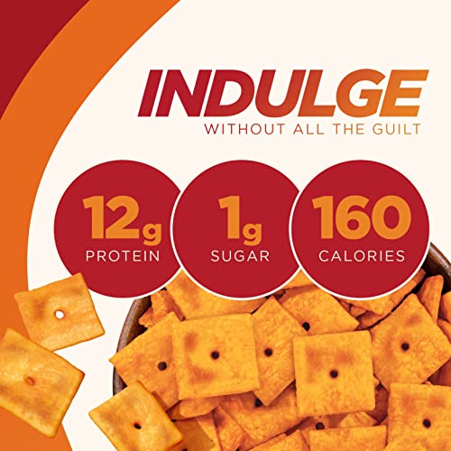 Pure Protein Cheesy Crackers, Cheddar, High Protein Snack, 12G Protein, 1.34 oz, 12 Count - Image 5