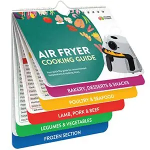 Air Fryer Cheat Sheet Magnets Cooking Guide Booklet - Air Fryer Magnetic Cheat Sheet Set Cooking Times Chart - Cookbooks Instant Air Fryer Accessories Oven Cooking Pot Temp Guide Kitchen Conversion